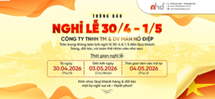 MHD THÔNG BÁO LỊCH NGHỈ LỄ GIỖ TỔ HÙNG VƯƠNG & 30/4 & 1/5 NĂM 2026