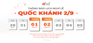 Thông báo: Lịch nghỉ lễ Quốc Khánh 2/9 năm 2026